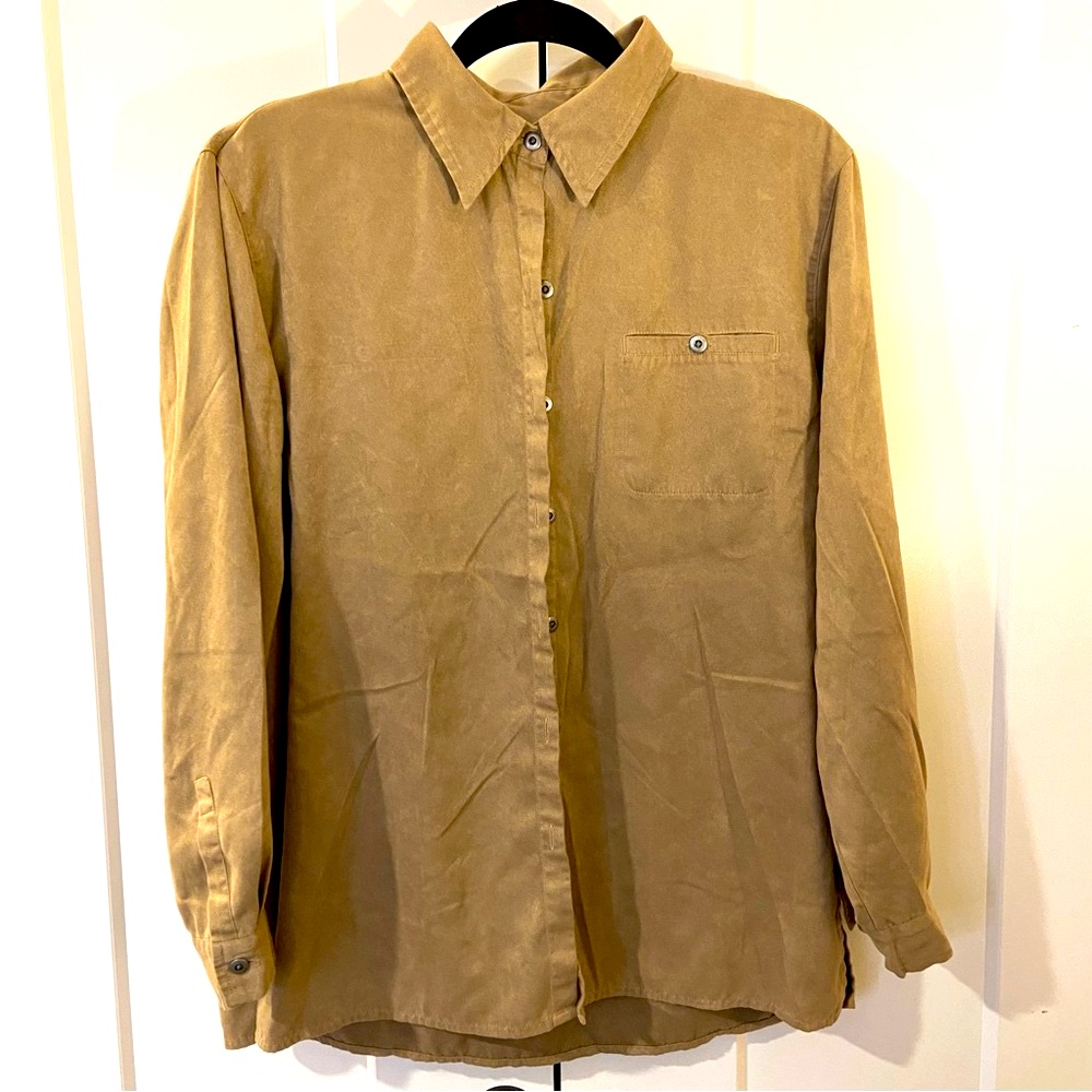 Chico’s Tan Button Down